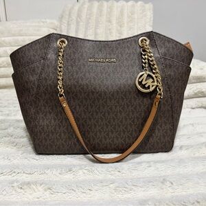 Michael Kors Dark Brown Signature Tote